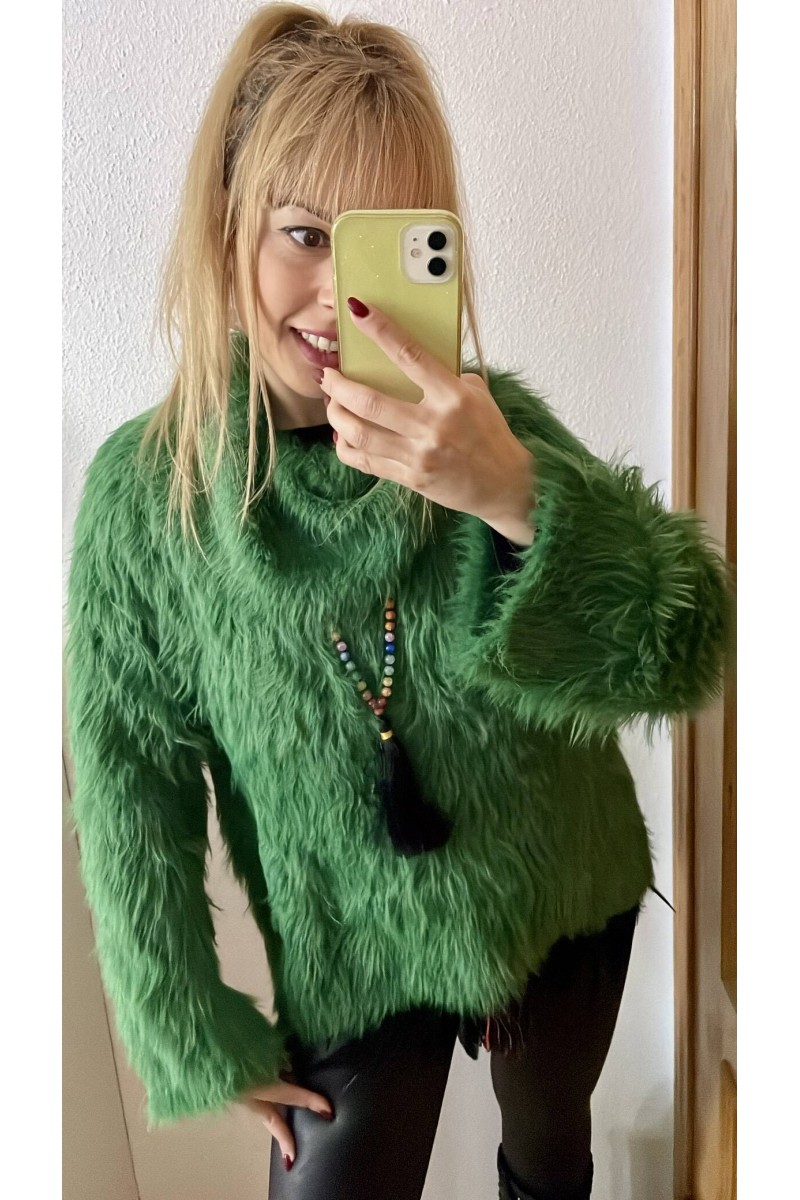 JERSEY PELUCHE VERDE